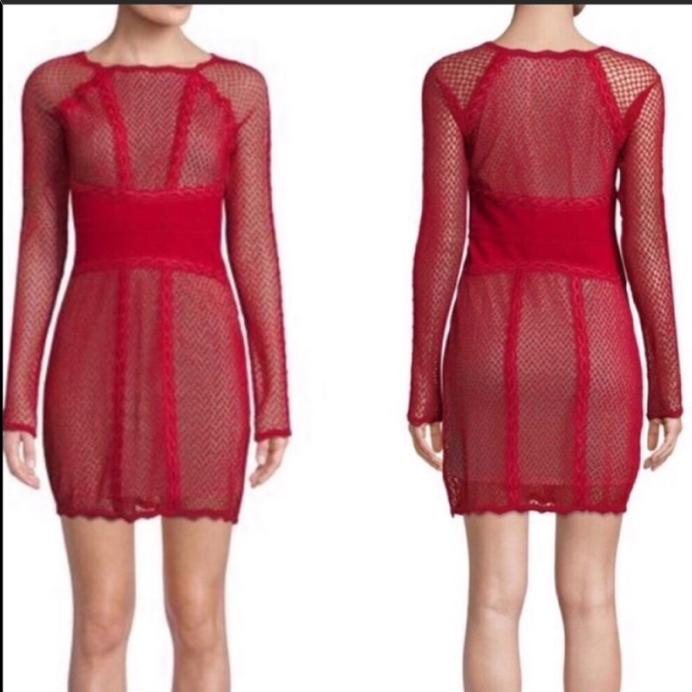 Free People Cherry Red Cocktail Dress extra small